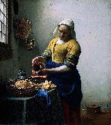 Johannes Vermeer Milkmaid oil painting reproduction